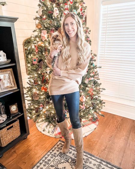 Sweater + leggings + boots combo inspo

*I styled this with a sweater dress

#LTKstyletip #LTKunder50 #LTKSeasonal