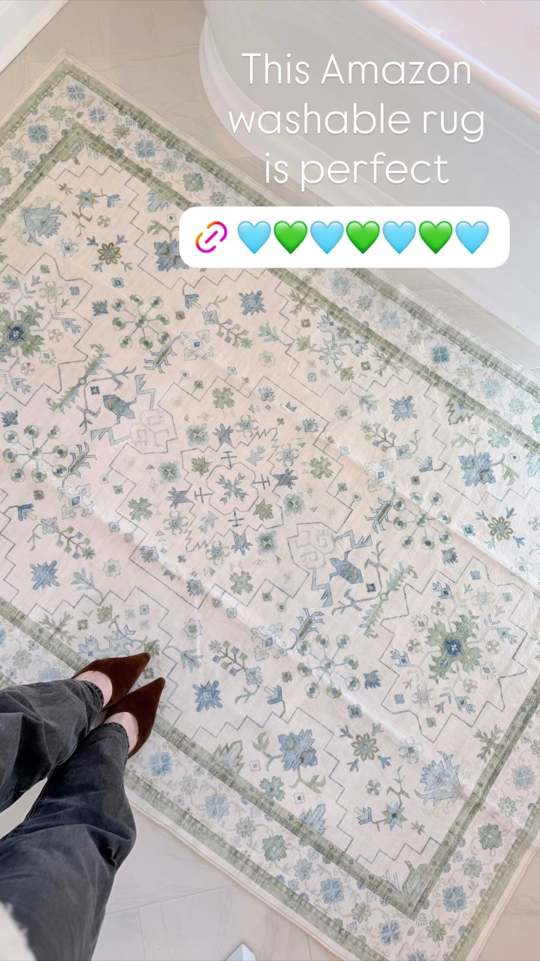 This Amazon washable rug
is perfect