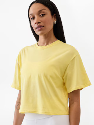 True Cotton Crop Tee | Athleta
