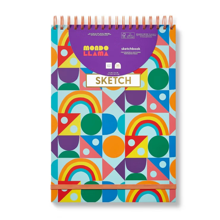 9"x13" Shapes Art Sketchbook - Mondo Llama™ | Target