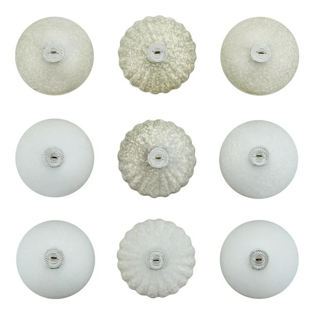 Holiday Time Holiday Time 9ct Vintage Look Christmas Tree Hanging Ornament, Silver,3.54" diameter... | Walmart (US)