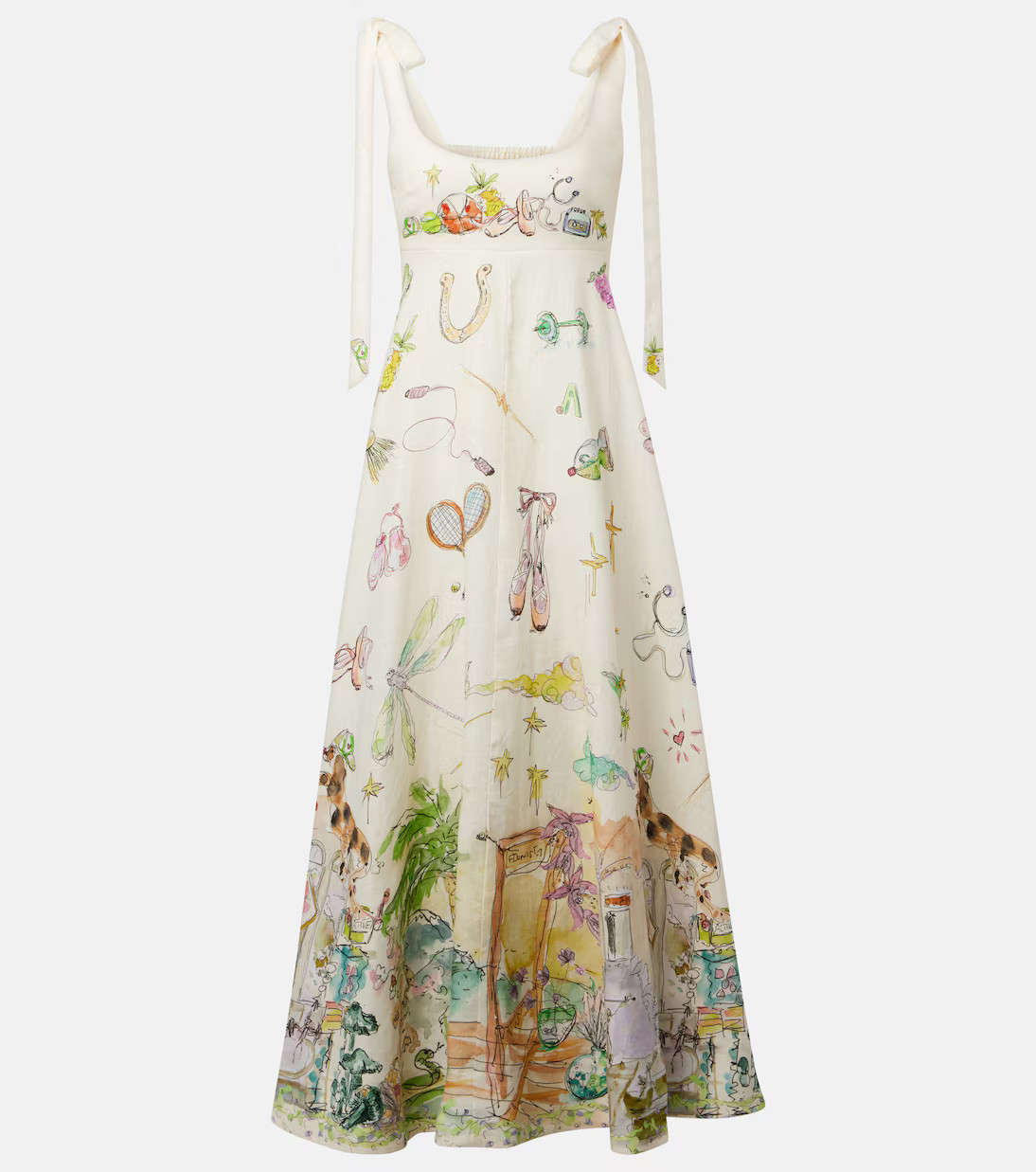 Anouk printed linen midi dress | Mytheresa (US/CA)