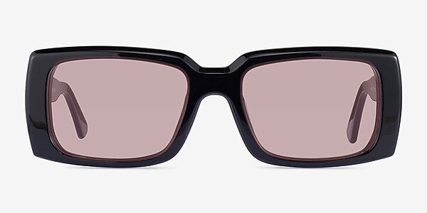 Impression - Rectangle Black Frame Prescription Sunglasses | Eyebuydirect | EyeBuyDirect.com