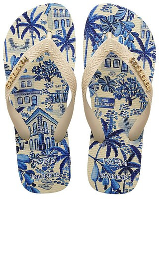 Farm Rio Blue Street Sandal in Multi | Revolve Clothing (Global)