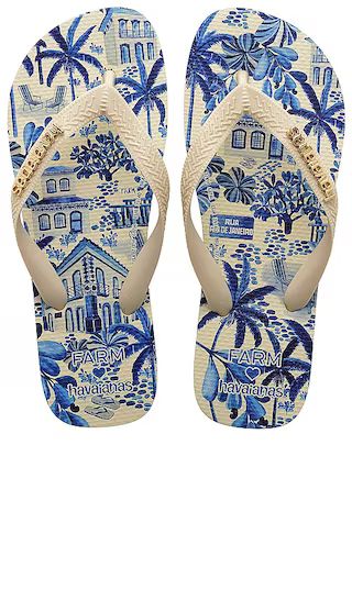 Farm Rio Blue Street Sandal in Multi | Revolve Clothing (Global)