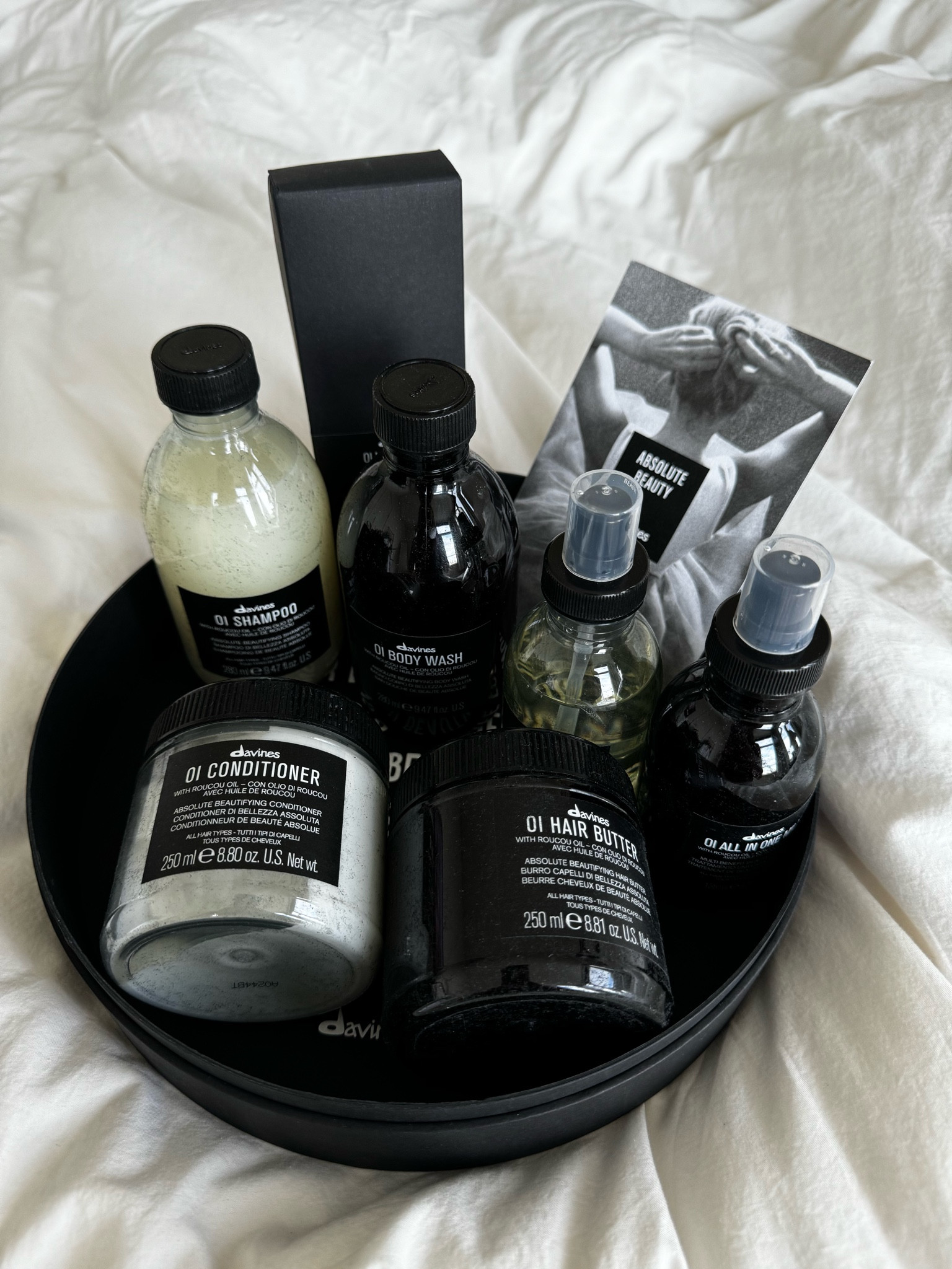 For dry hair and skin! These Davines hair products actually work so so well. 