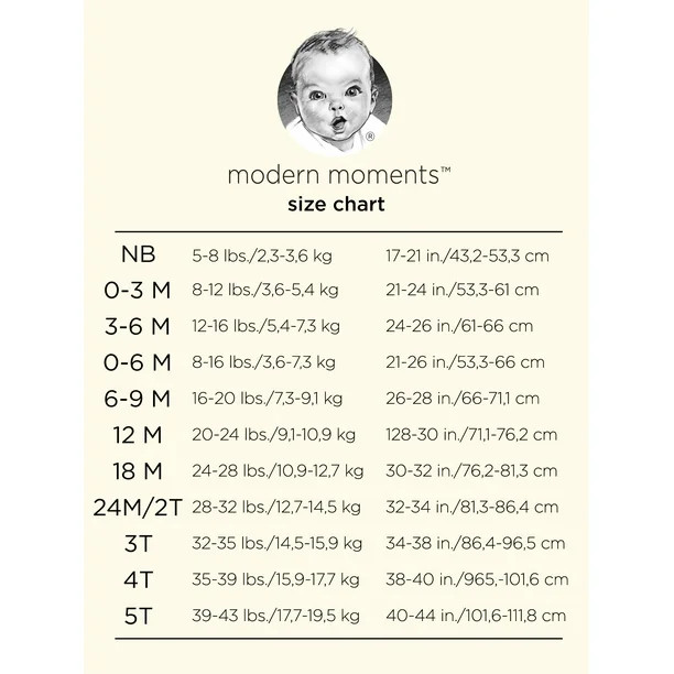 Modern Moments by Gerber Baby Girl Jacquard Knit Romper, Sizes 0/3M-24M | Walmart (US)