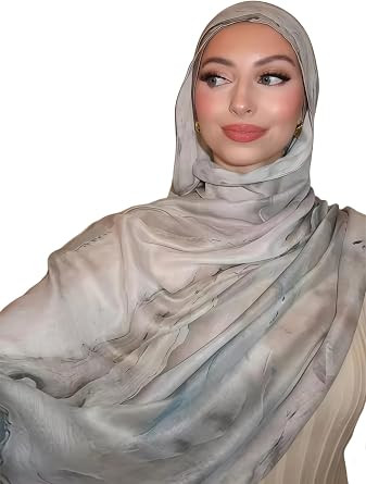 ZGMYC Watercolour Floral Printed Hijab Scarf for Women Soft Modal Cotton Instant Hijab Head Wraps... | Amazon (US)