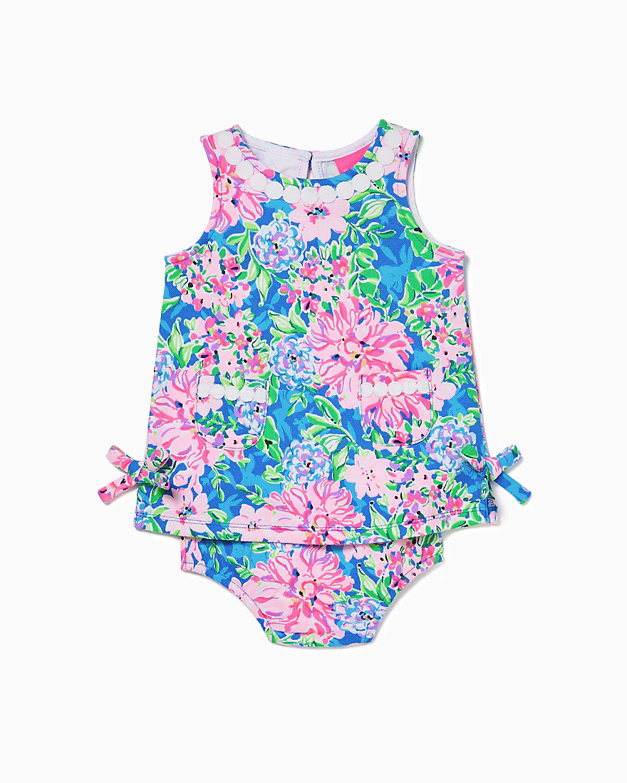 Girls Baby Lilly Knit Shift Dress | Splash of Pink - A Lilly Pulitzer Store