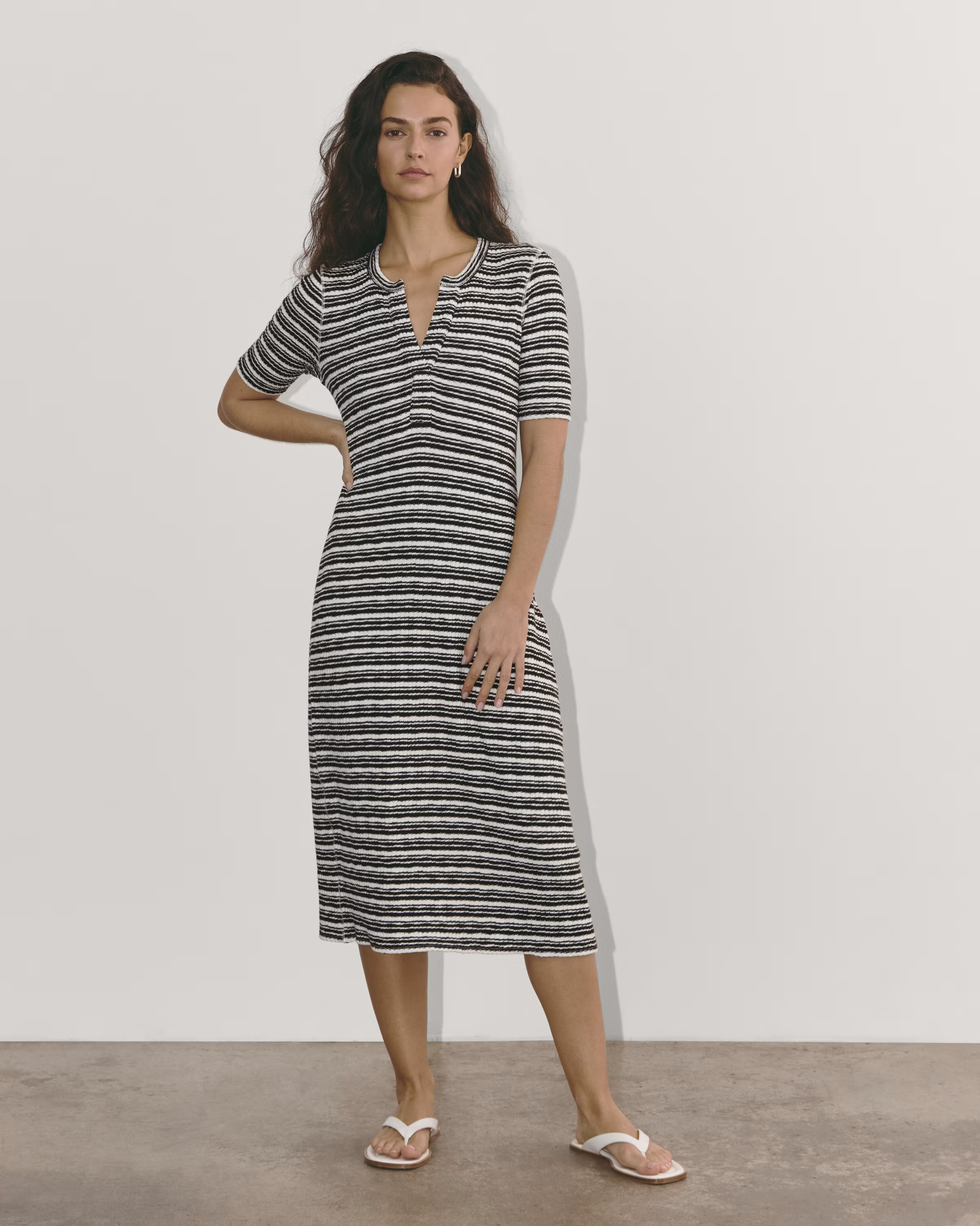 The Rib-Knit Henley Dress | Everlane