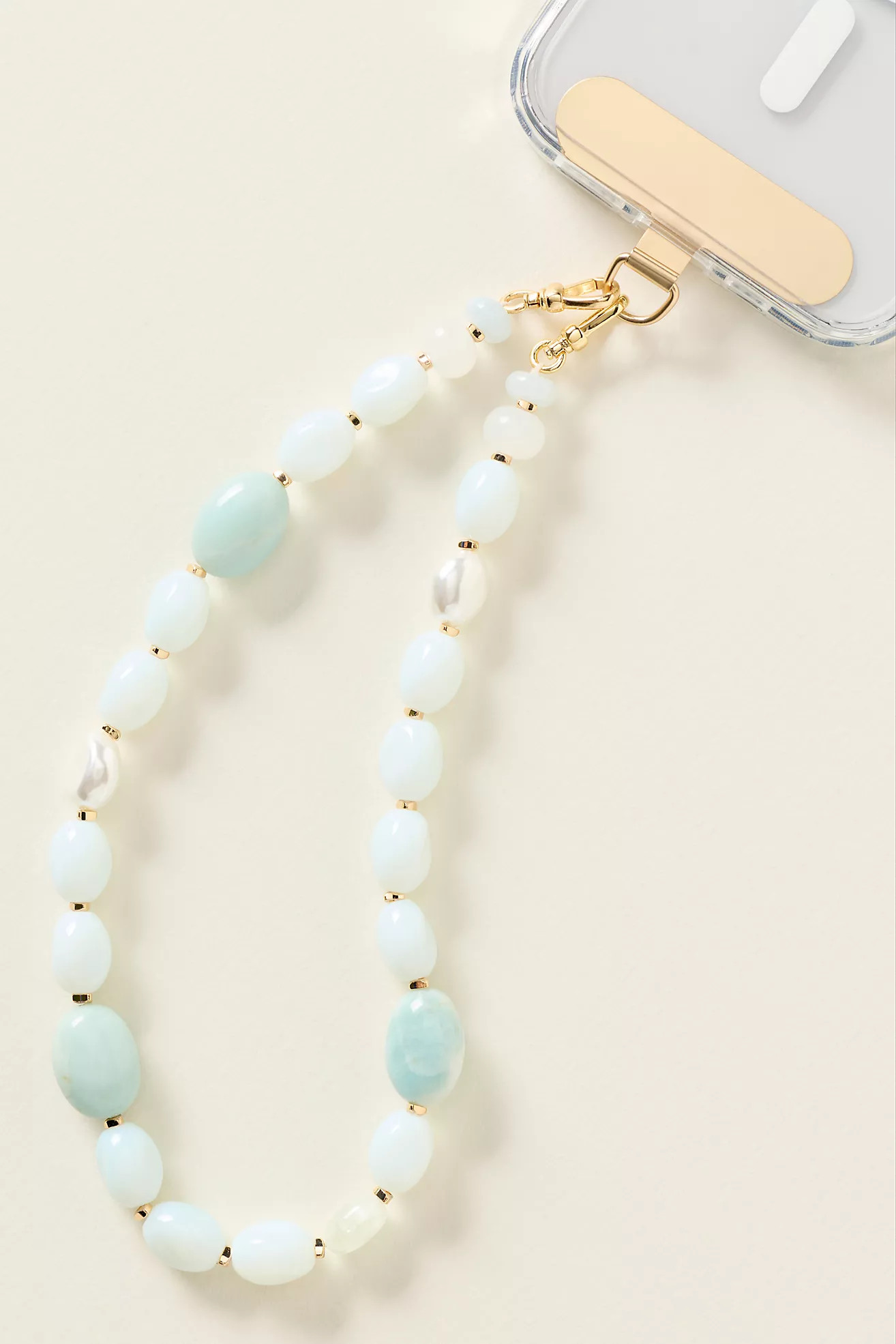 Milky Beaded Phone Chain | Anthropologie (US)