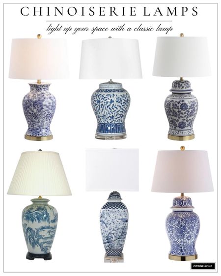 Gorgeous lamps that make a huge statement! Chinoiserie, blue and white, traditional decor, home decor, living room decor, bedroom decor, entryway decor, lighting; lamp, table lamp, ginger jar lamp 

#LTKhome #LTKFind #LTKstyletip