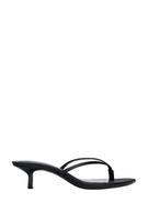 SATIN KITTEN HEEL SANDALS | Zara US