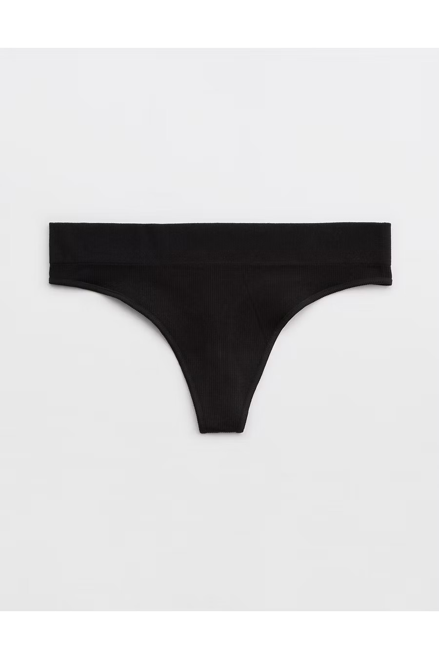Superchill Seamless Thong Underwear Women's True Black S | Aerie