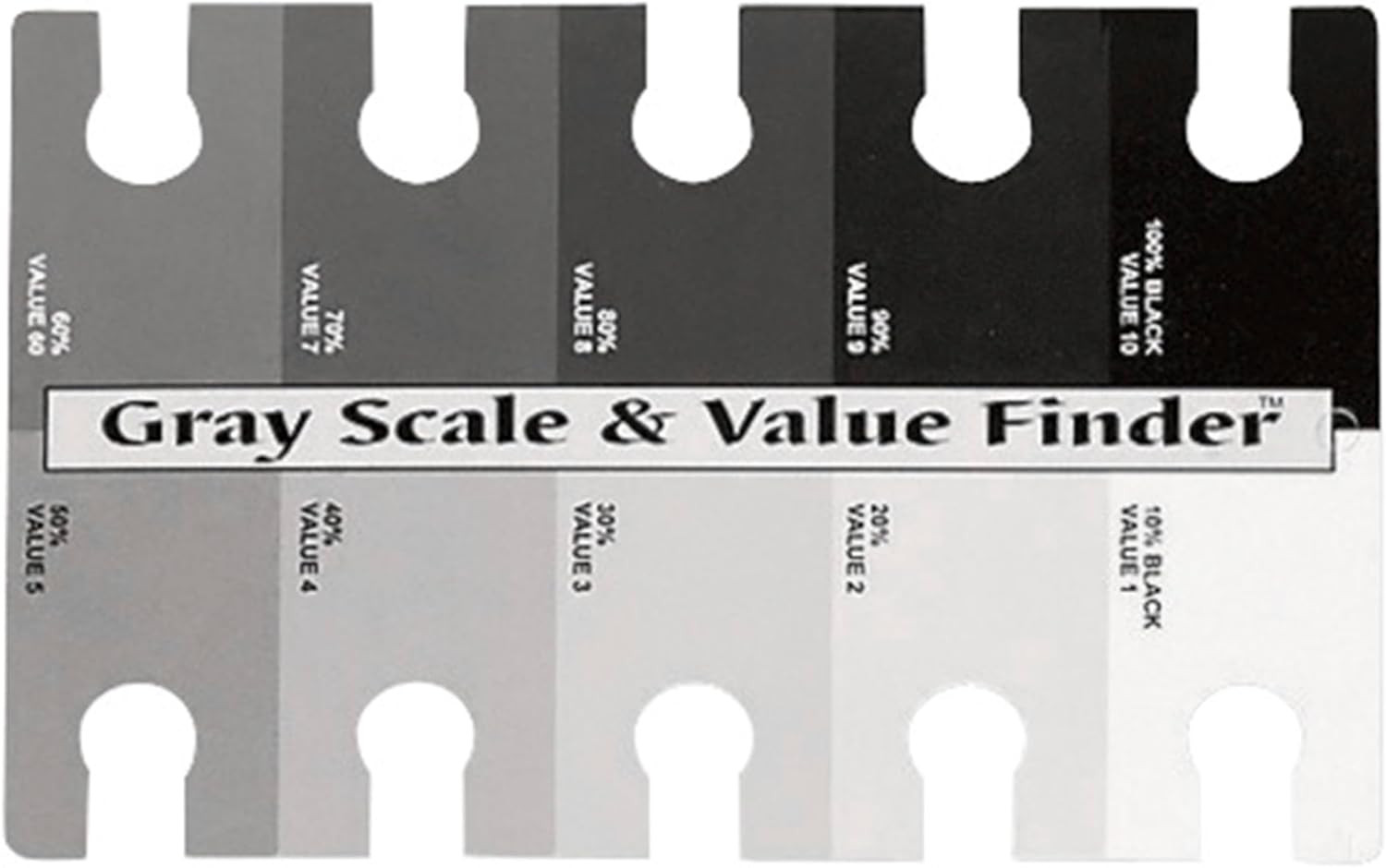 Color Wheel The Company Gray Scale & Value Finder-4"X6" | Amazon (US)