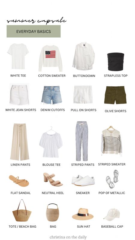 Summer capsule outfit ideas