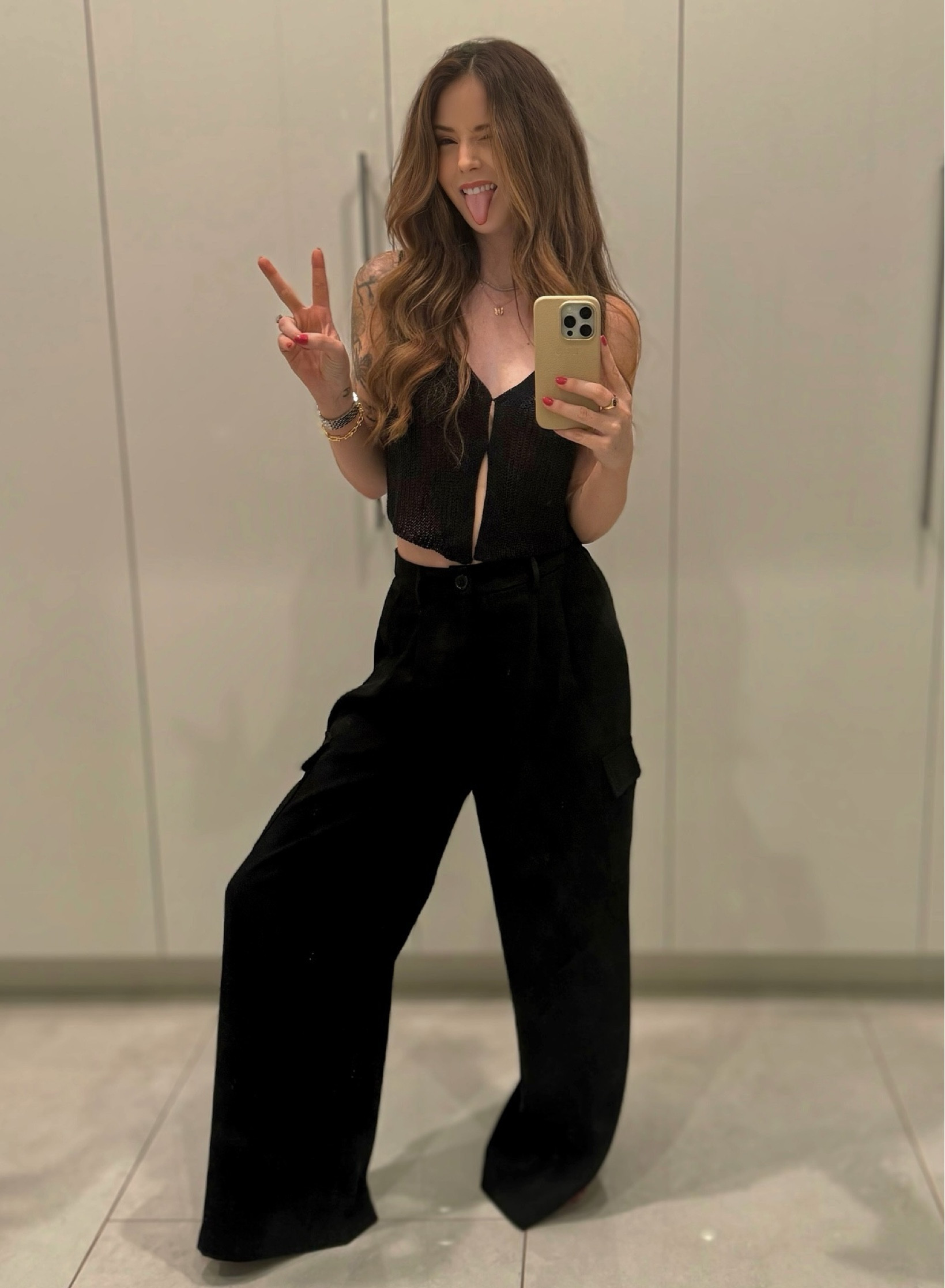 A little OOTD 🖤 Currently loving these black cargo pants and little vest tops which I totally have in every color! Perfect look to take you effortlessly from day to night especially when you’re on the go!!! 🌞✌️✨

#LTKStyleTip #LTKBeauty #LTKFindsUnder100