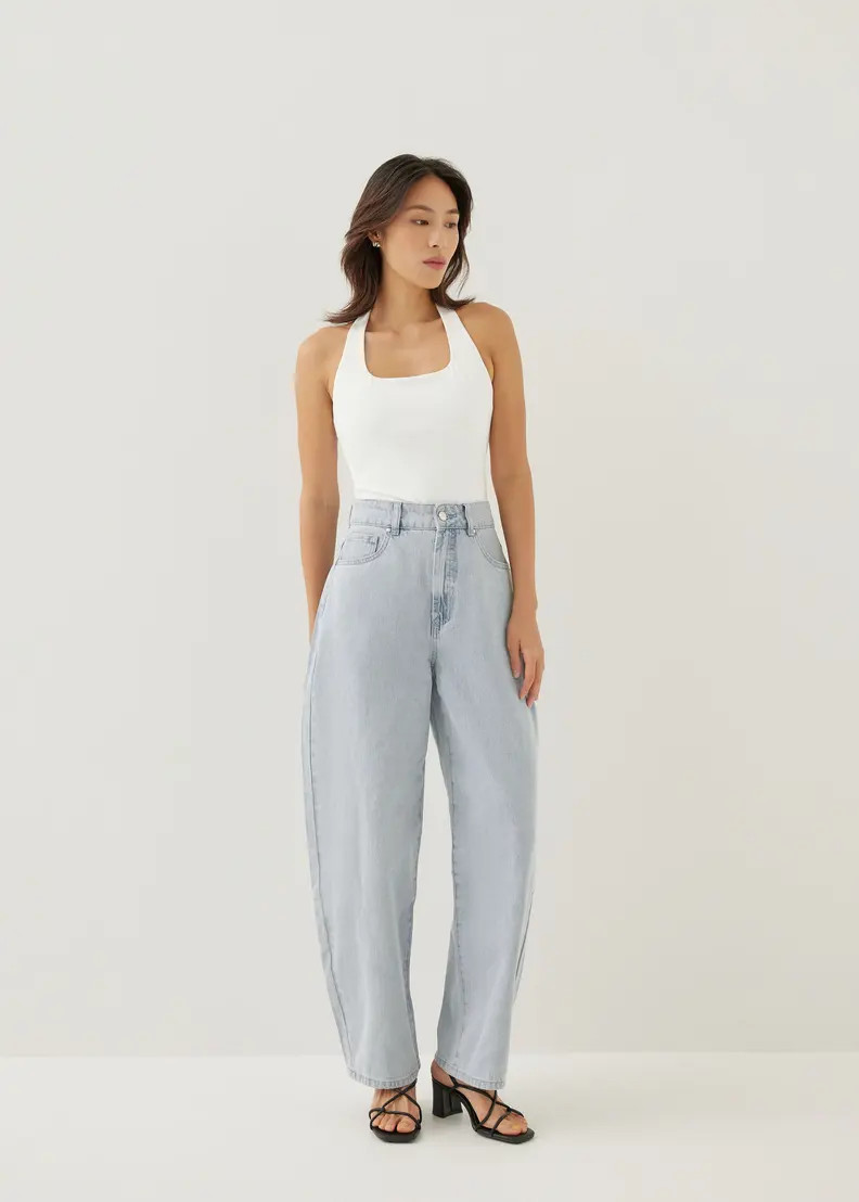 Mickee Denim Barrel Jeans | Love, Bonito USA
