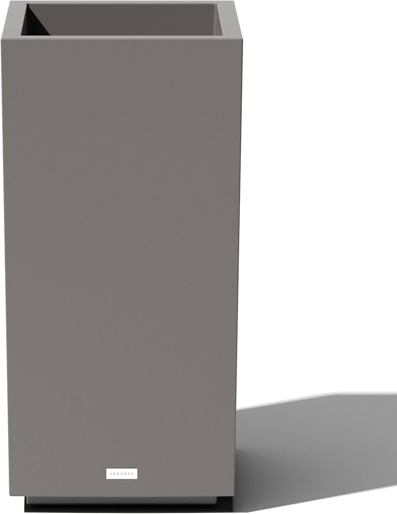 Veradek Block Series Pedestal Planter - Tall Planter for Indoor or Outdoor Front Porch | All-Weat... | Amazon (US)