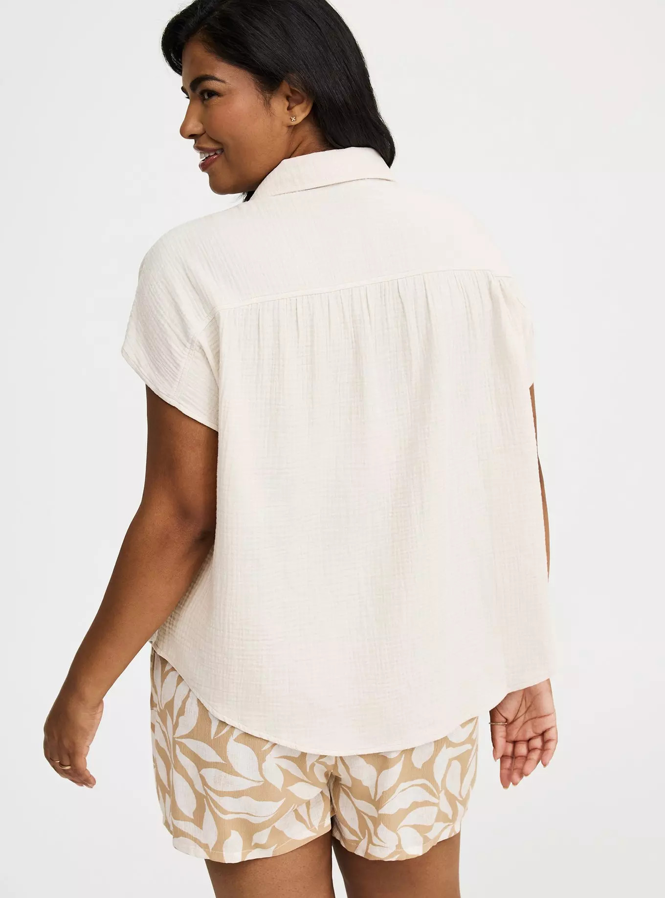 Dolman Cotton Gauze Shirt | Torrid (US & Canada)