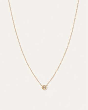 Diamond Bezel Necklace | Quince | Quince