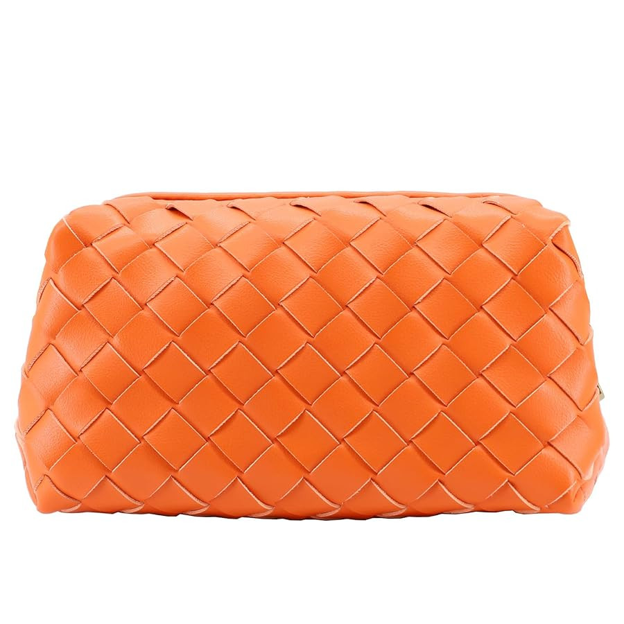 Crossbody Bag for Women Leather Small Woven Purse, Clutch Purses with Zipper Closure, Summer Beac... | Amazon (US)