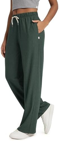 ODODOS Women's Straight Leg Pants Ultra Soft odSTRATUM Tech Relaxed Casual Pajama Lounge Pants wi... | Amazon (US)