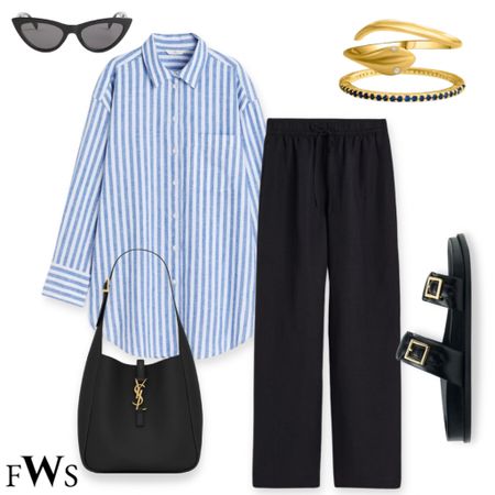 Styling a striped shirt for spring 

Linen outfit, spring outfit, linen pants, linen trousers 

#LTKitbag #LTKeurope #LTKSeasonal