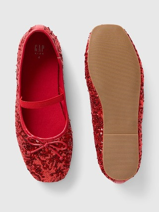 Kids Sequin Ballet Flats | Gap (US)