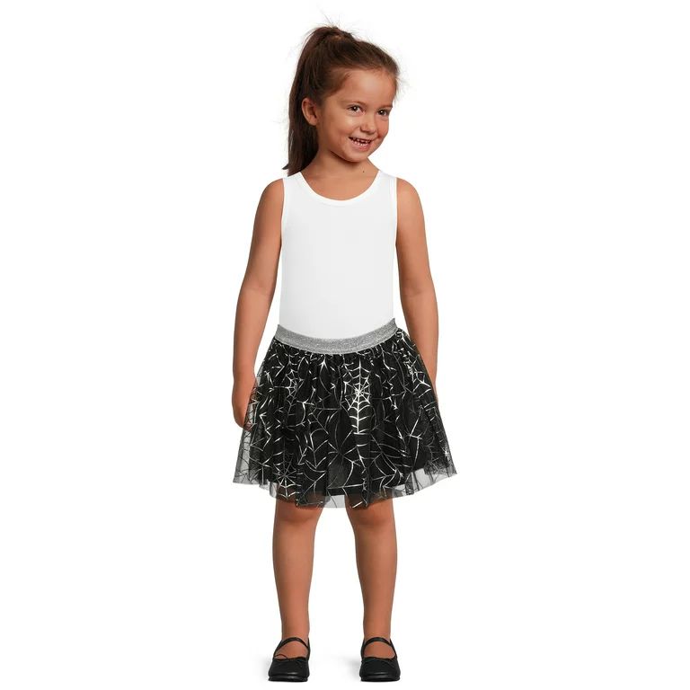 Wonder Nation Toddler Girls Halloween Tutu Skirt, Sizes 12M-5T | Walmart (US)