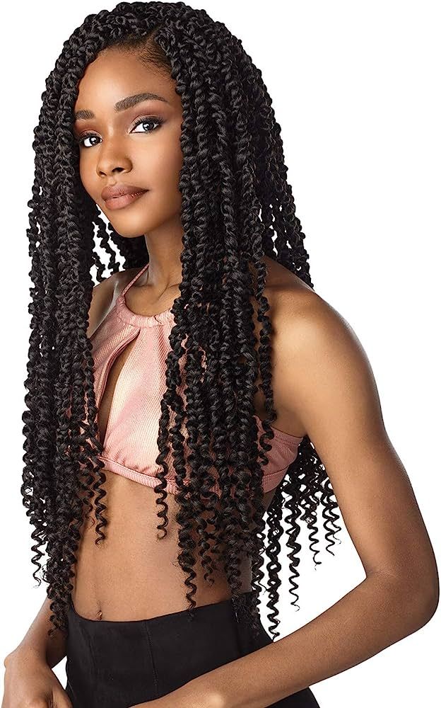 MULTI PACK DEALS! Sensationnel Crochet Braids Lulutress Passion Twist 24" (5-PACK, 1B) | Amazon (US)