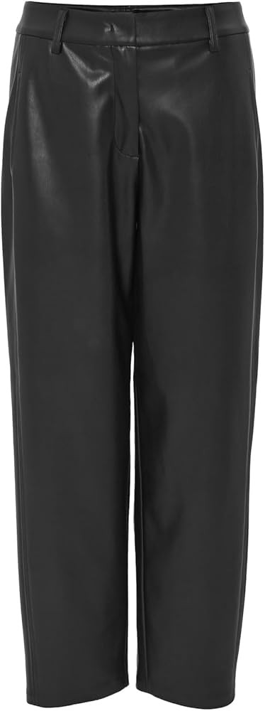 OPUS Damen City Pants | Tapered Pants MARUTO Relaxed in Lederoptik Black, 38 | Amazon (DE)