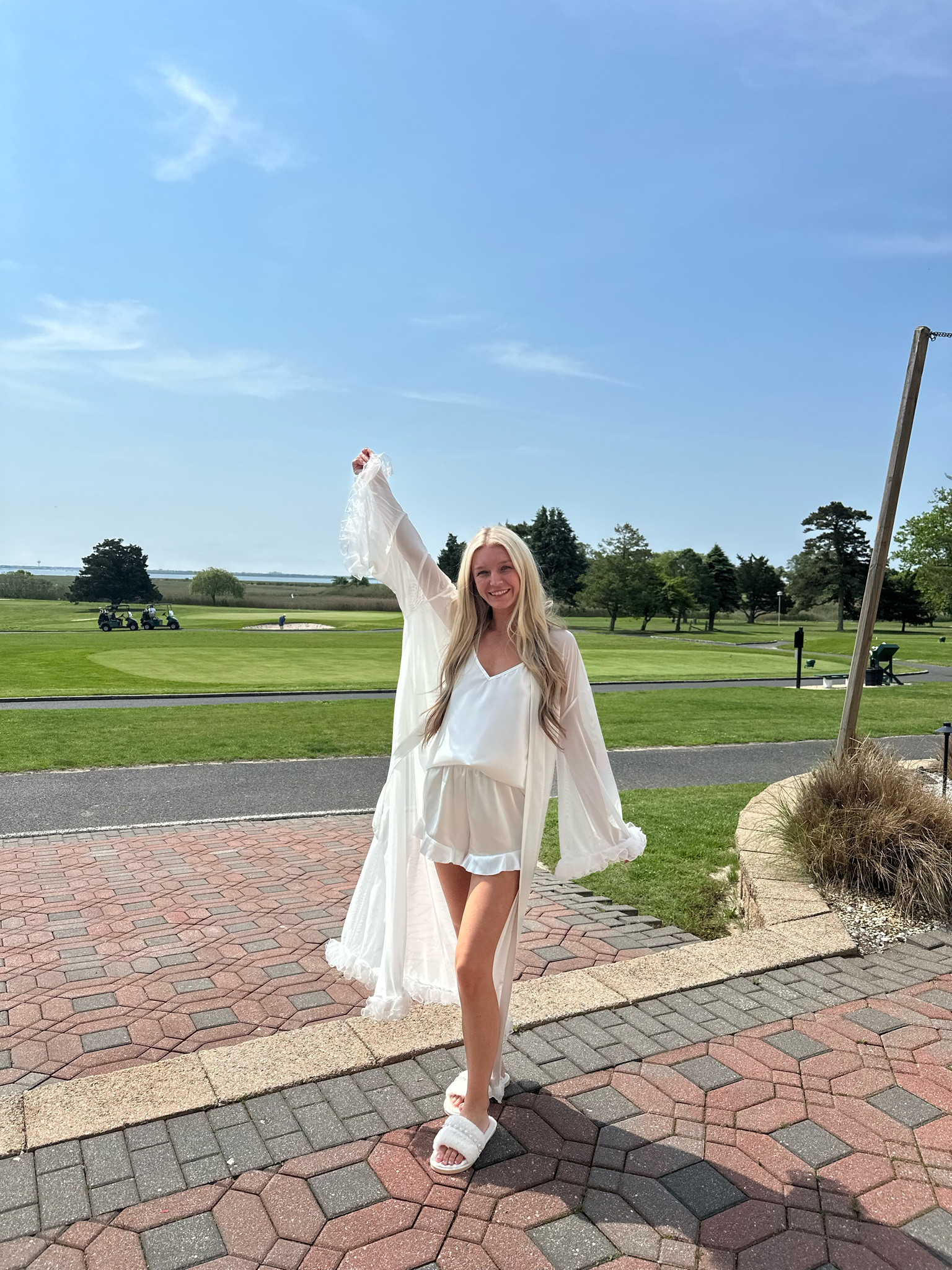 The perfect set and robe for getting ready on wedding day! So cute for my fellow brides! Wearing a small! 🤍💍✨

#LTKWedding #LTKPetite #LTKFindsUnder50