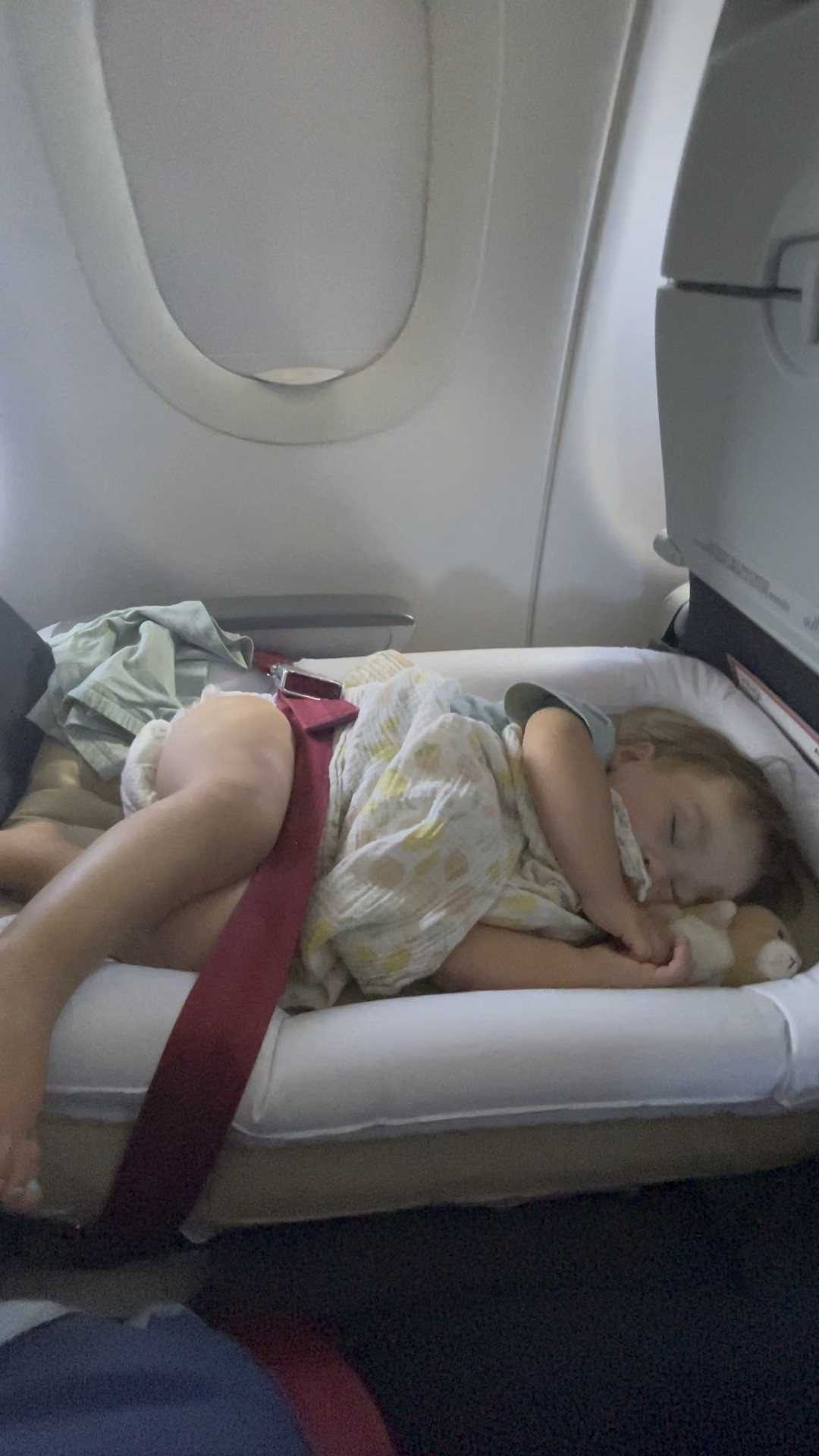 My favorite travel item for kids! An inflatable bed that fits perfectly in the airplane seat and has bumpers so they don’t bonk the arm rests or wall or neighbors. The bumpers also keep their toys from falling when they are up and playing on it!

#LTKFind #LTKtravel #LTKkids