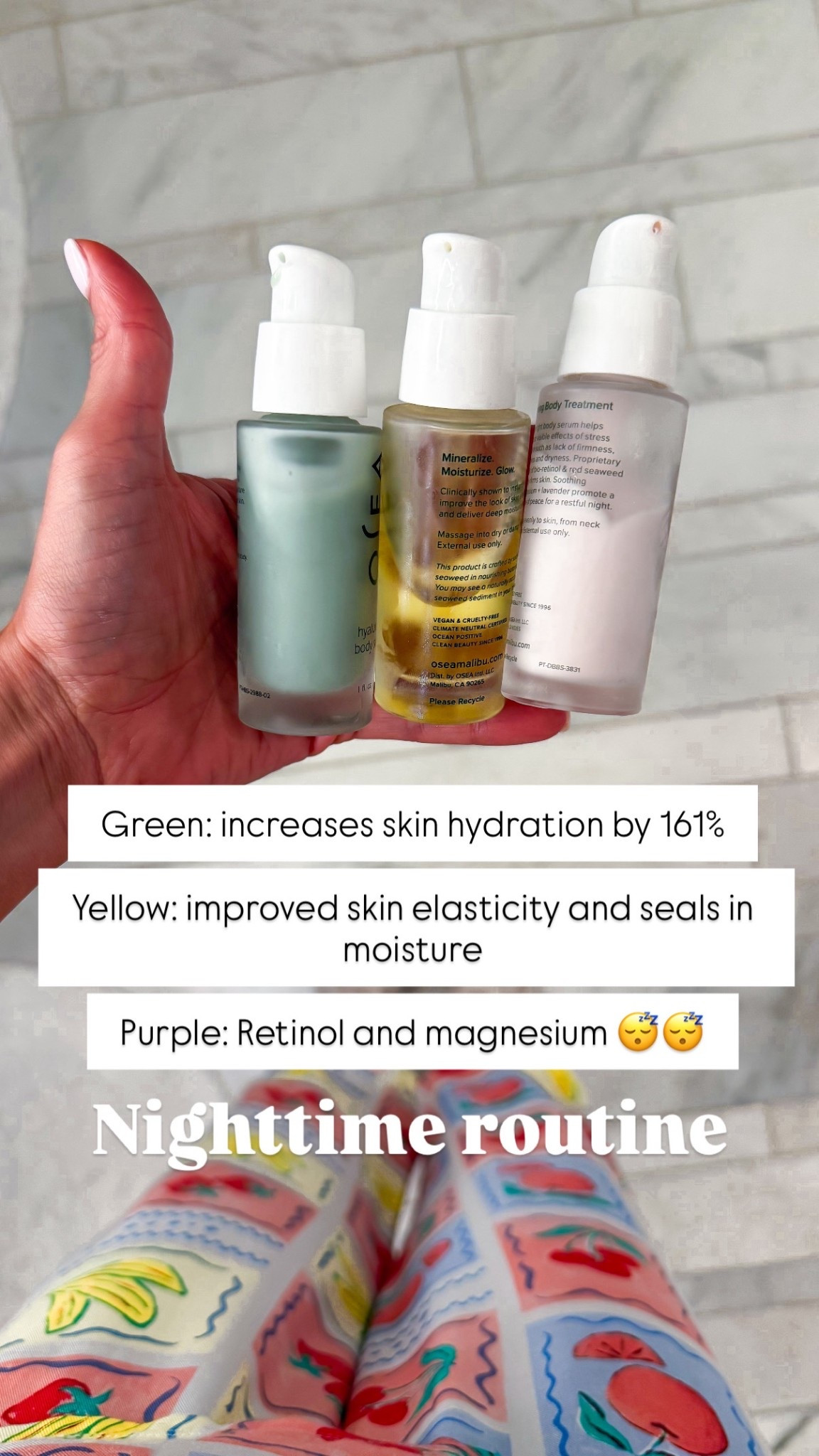 My nighttime routine! This hyaluronic acid can increase skin hydration by 161%. This body retinol has magnesium in it for a great night’s sleep. This body oil will improve skin elasticity and seal moisture in.  

#LTKselfcare #LTKBeauty #LTKdayinmylife