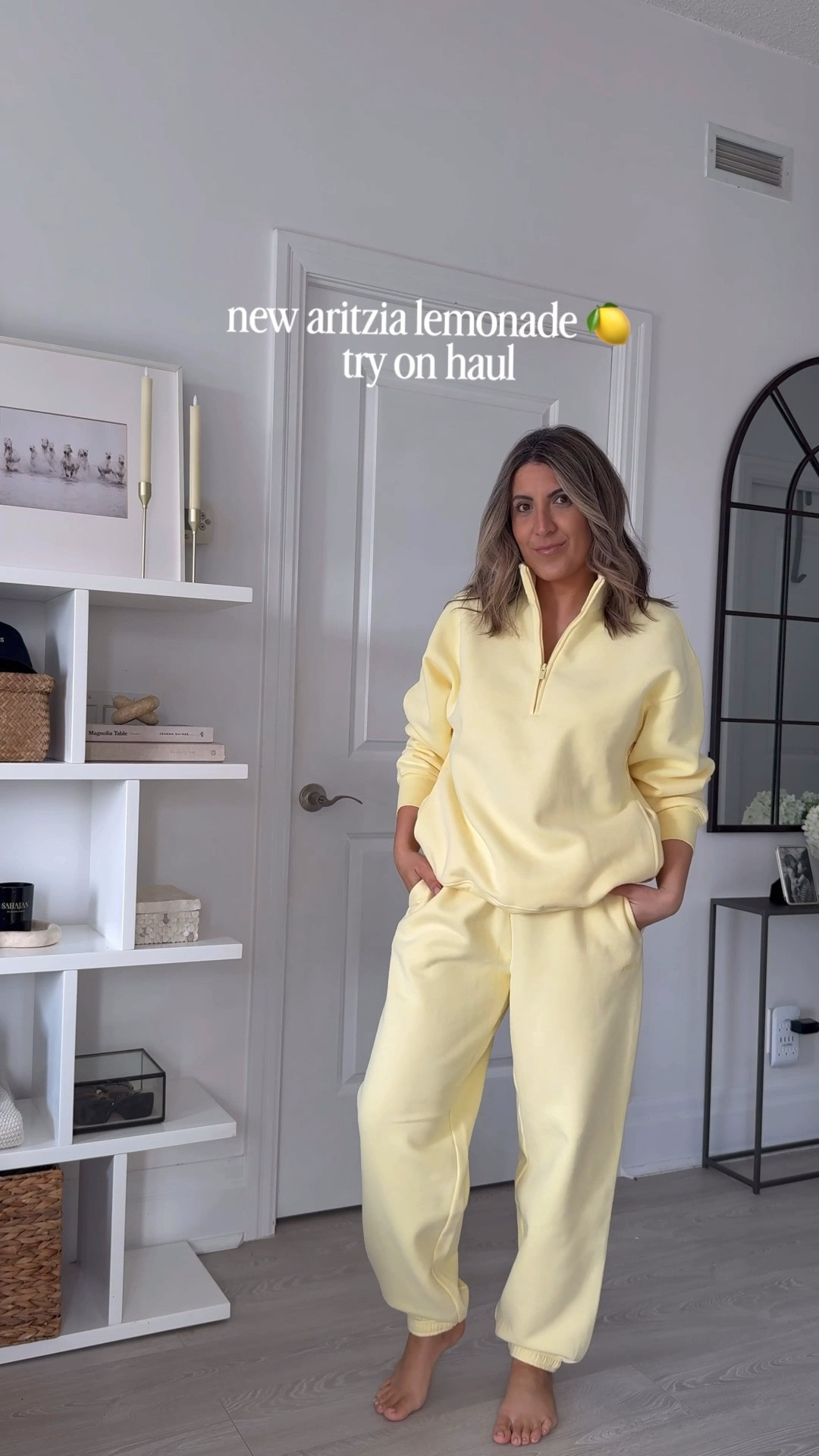 New aritzia lemonade colour drop 🍋 try on haul 

#LTKmomlife