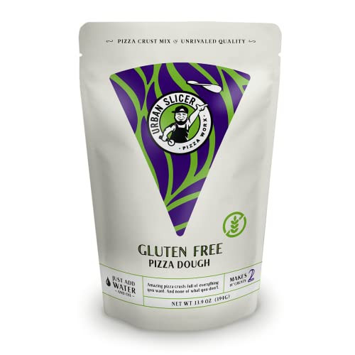 Urban Slicer Pizza Worx - Gluten Free Pizza Dough - At-Home Pizza Making Kit for Rising, Gluten-Free Crust - 13.9 oz. Bag - Makes 2 Pizzas | Amazon (US)