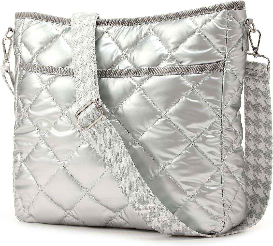 Quilted Crossbody Bags for Women, Unique Pattern Strap Quilted Bag, Crossbody Purses for Women, Q... | Amazon (US)