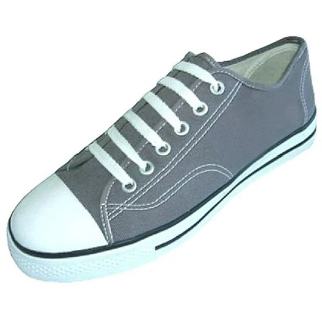 Shoes 18 Womens Classic Canvas Lace up Shoes Sneakers 327L Grey 10 | Walmart (US)