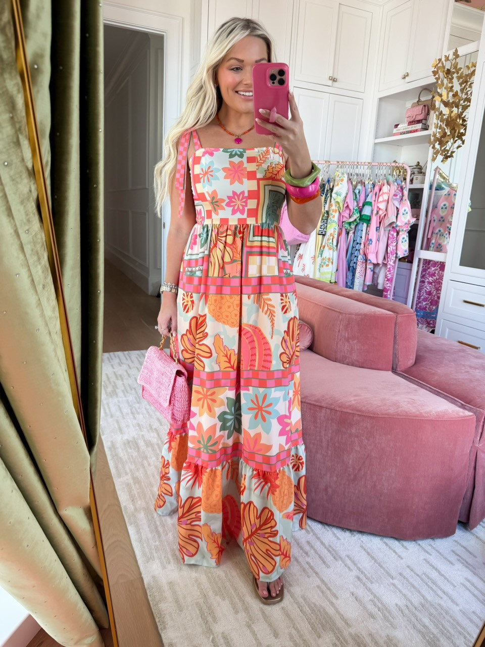 Printed maxi dress perfect for spring break 

#LTKgrwm #LTKootd