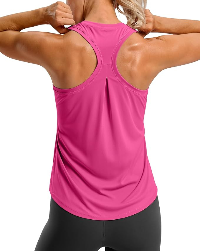G Gradual Women's Workout Tank Tops Racerback Athletic Yoga Tops Loose Fit Sleeveless Running Gym... | Amazon (US)