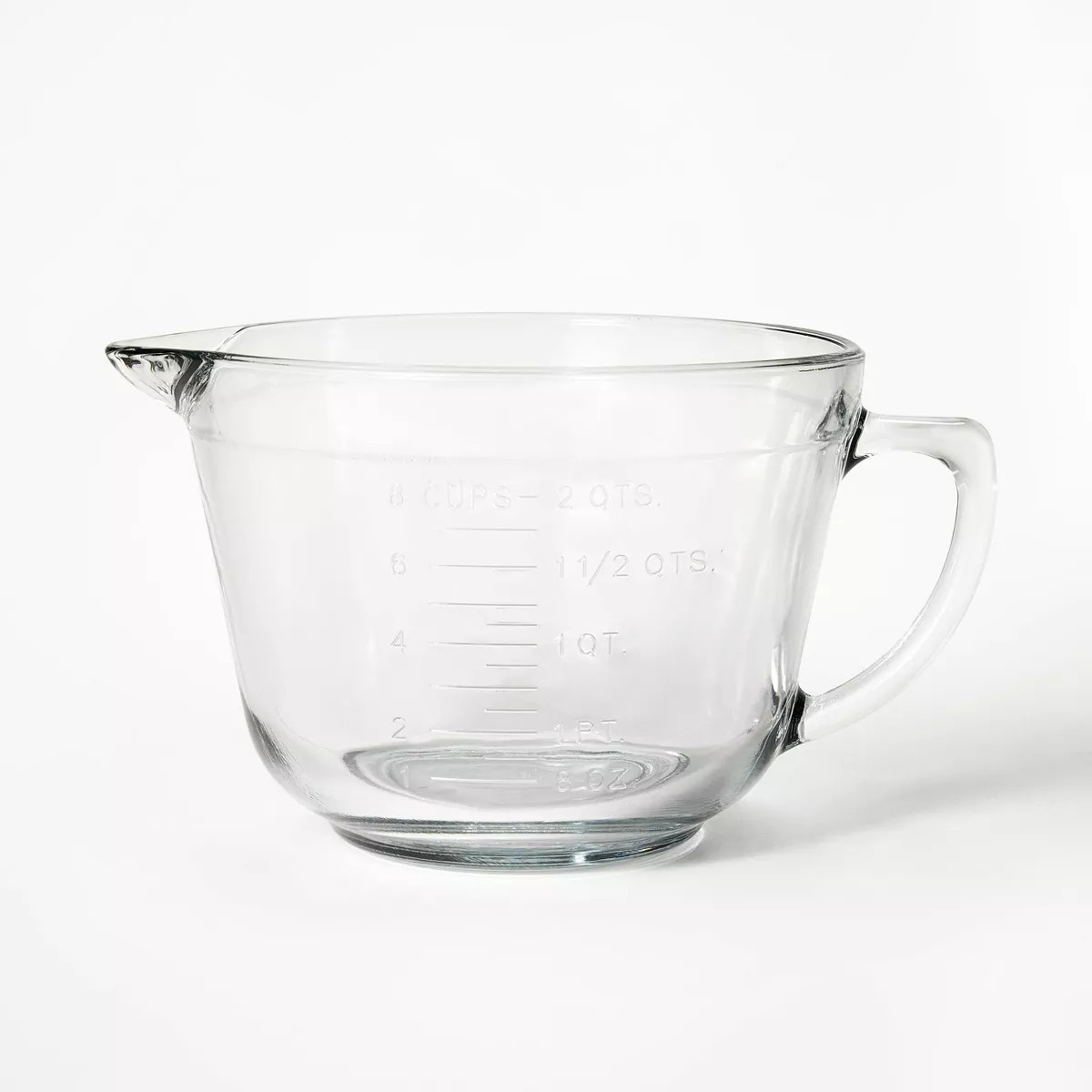 8 Cup Glass Batter Mixing Bowl Clear - Figmint™: Dishwasher-Safe, 10.12" Diameter, 5.84" Height... | Target