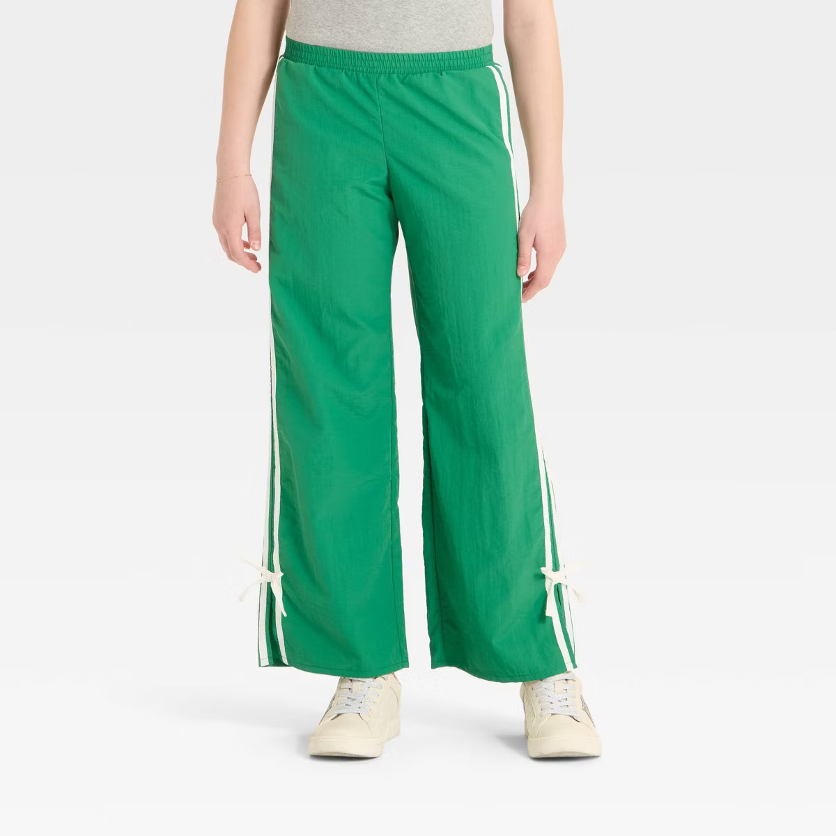 Girls' Nylon Track Pants - art class™ Forest Green S | Target