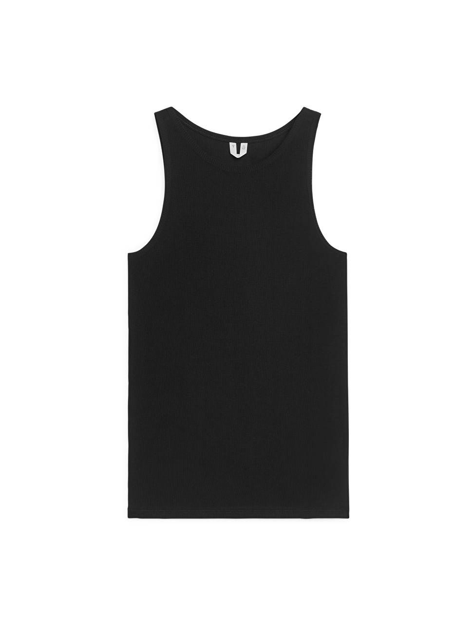 Silk Tank Top - Black - ARKET GB | ARKET (US&UK)