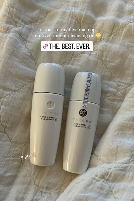 Nighttime faves from Tatcha skincare! Cleanser/makeup remover is so good and hydrating! 