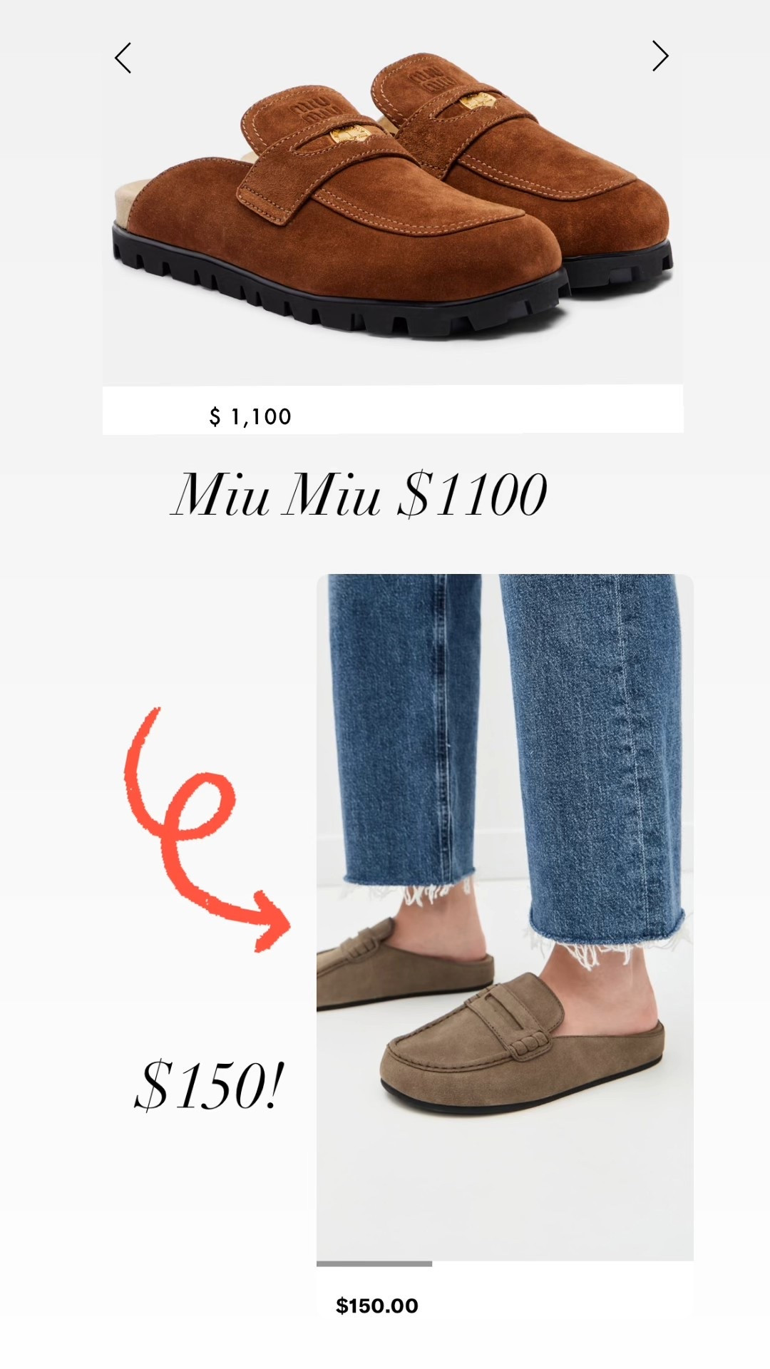 Great designer inspired mules for less — daily edit cover from Found by Em