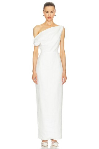 SANS FAFF Off The Shoulder Maxi Dress in White from Revolve.com | Revolve Clothing (Global)