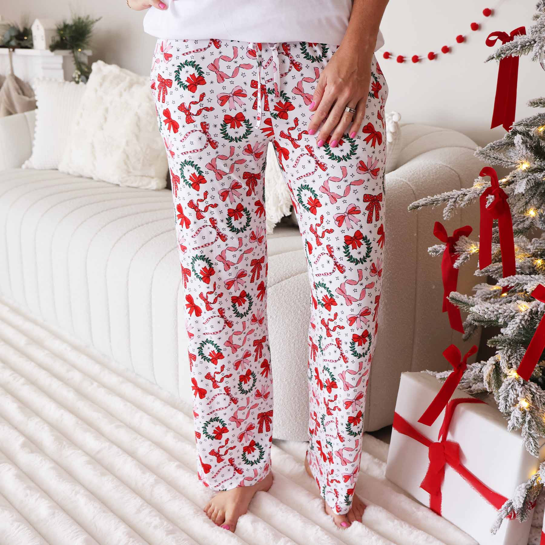 Wrapped In A Bow Unisex Adult Pajama Pants | Caden Lane