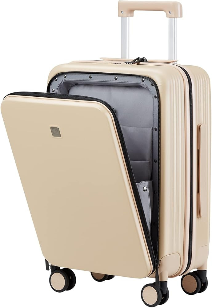 Hanke Grace Suitcases with Wheels Hardshell Carry On Luggage Airline Approved, 20 Inch Travel Sui... | Amazon (US)