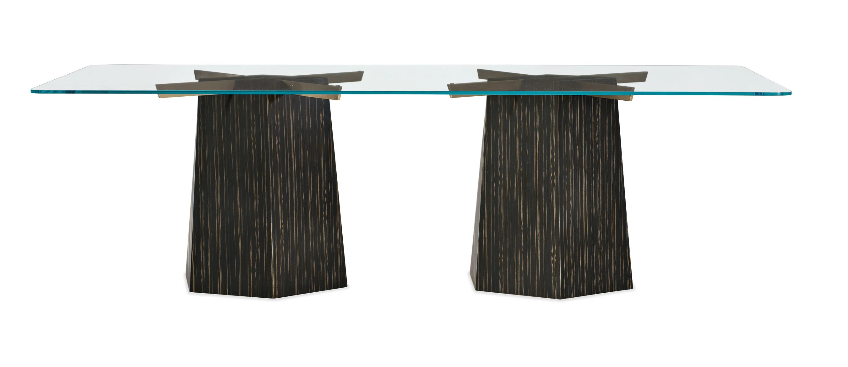 Modern Edge Glass Top Dining Table | Wayfair North America